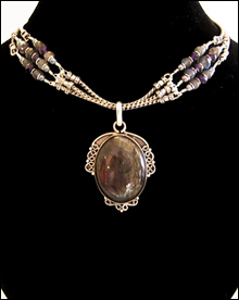 Necklace Labradorite Amethyst Jewels for the Journey